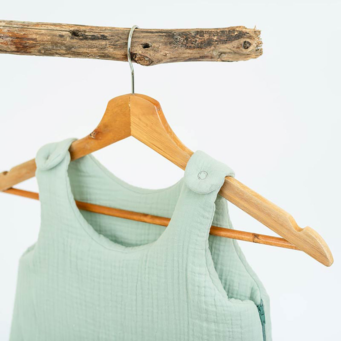 Saco de dormir de invierno de algodón orgánico - Verde