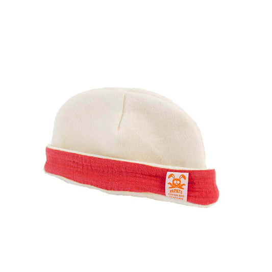 Gorro para recién nacido de algodón orgánico - Fresa