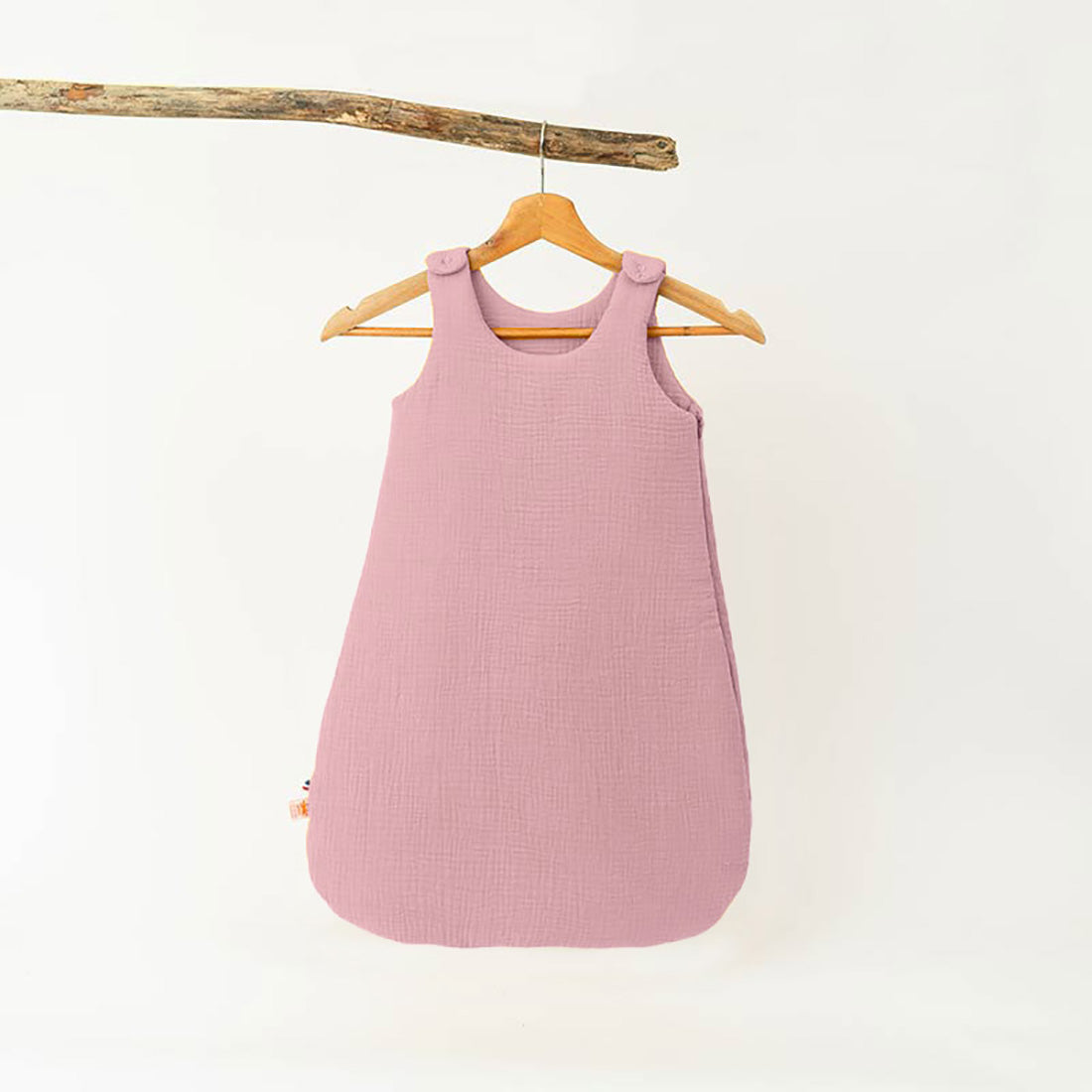 Saco de dormir de invierno de algodón orgánico - Rosa