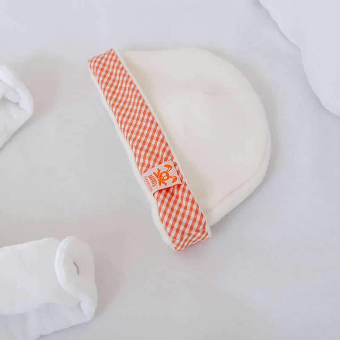 Gorro para recién nacido de algodón orgánico - Vichy