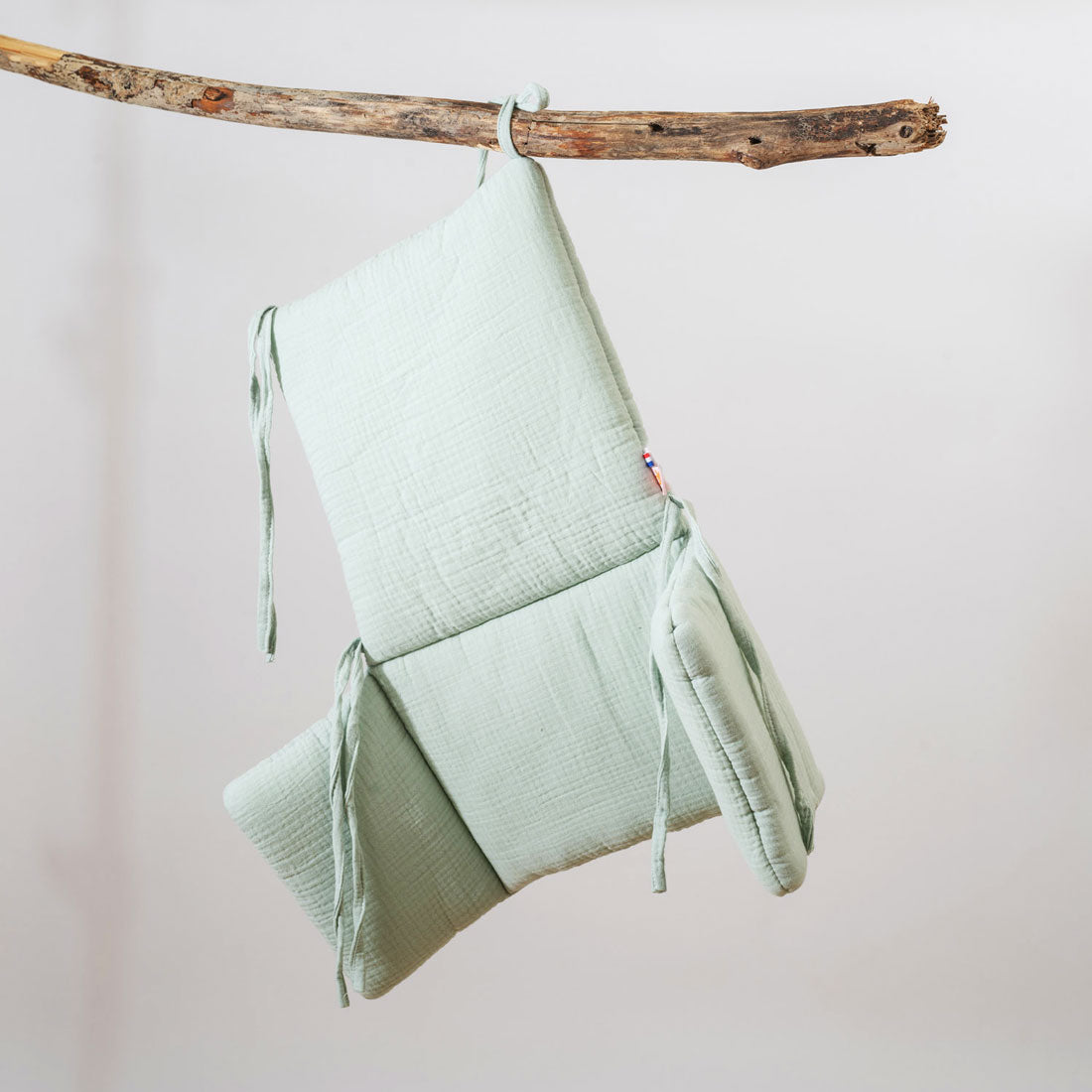 Cojín para trona de algodón orgánico - Verde