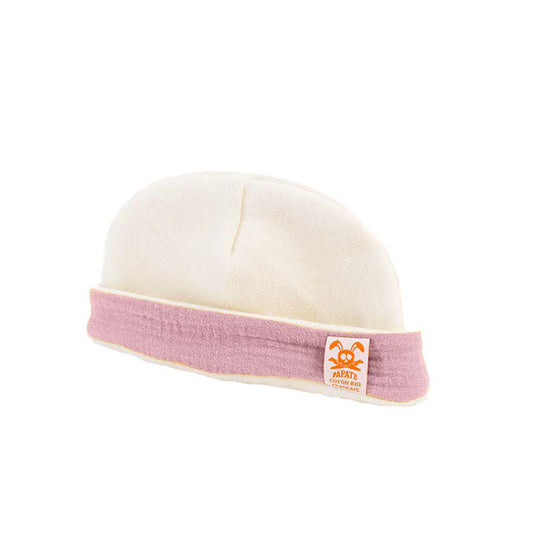 Gorro para recién nacido de algodón orgánico - Rosa