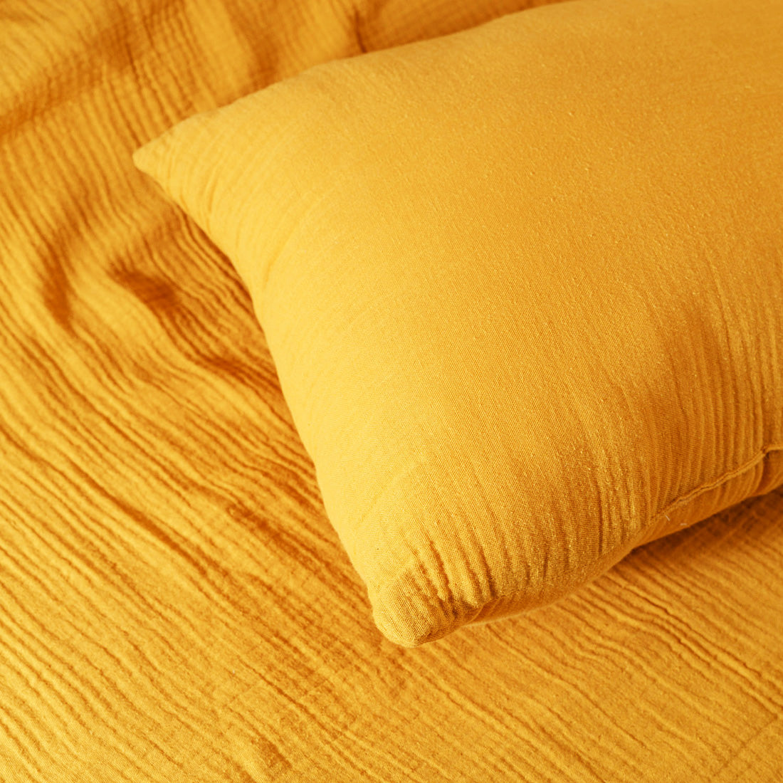 Coussin Rectángulo en Algodón Bio Miel