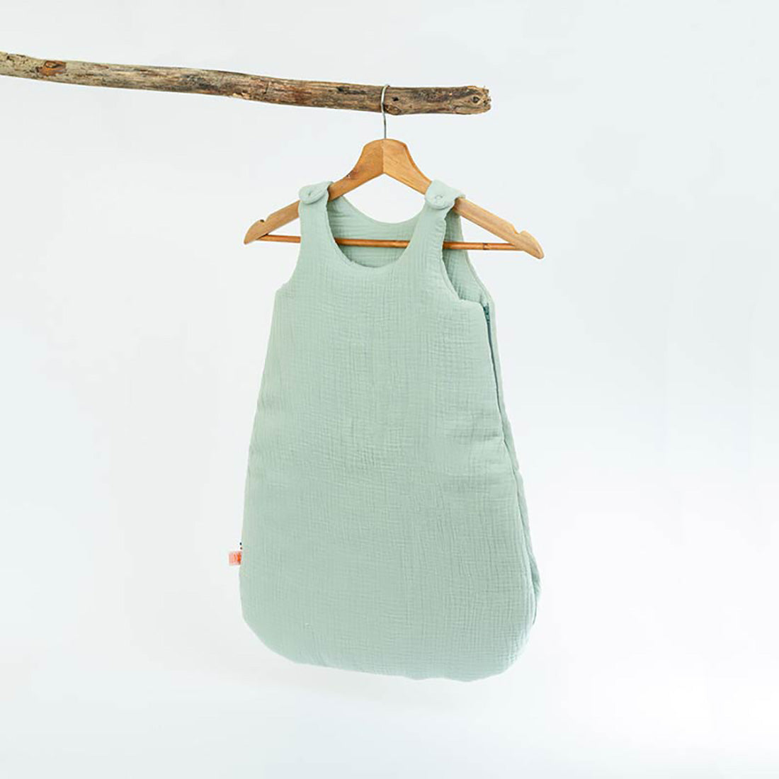 Saco de dormir de invierno de algodón orgánico - Verde
