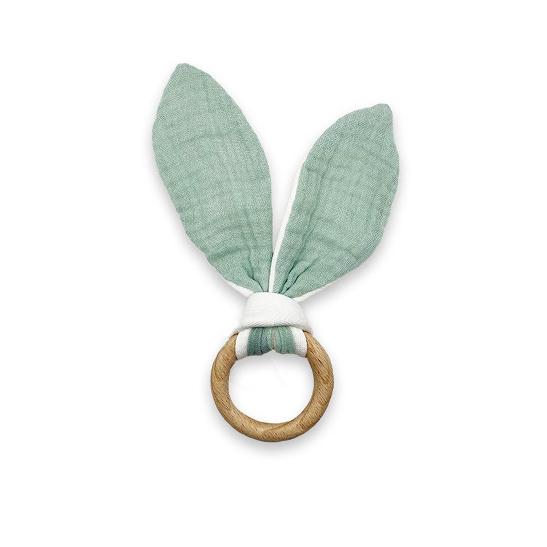 Anillo de dentición de algodón orgánico - Verde