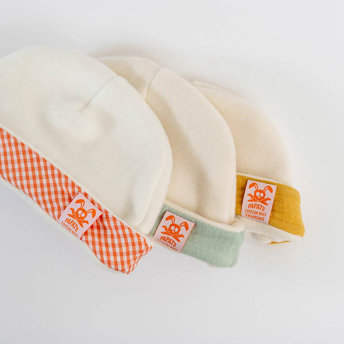 Gorro para recién nacido de algodón orgánico - Miel