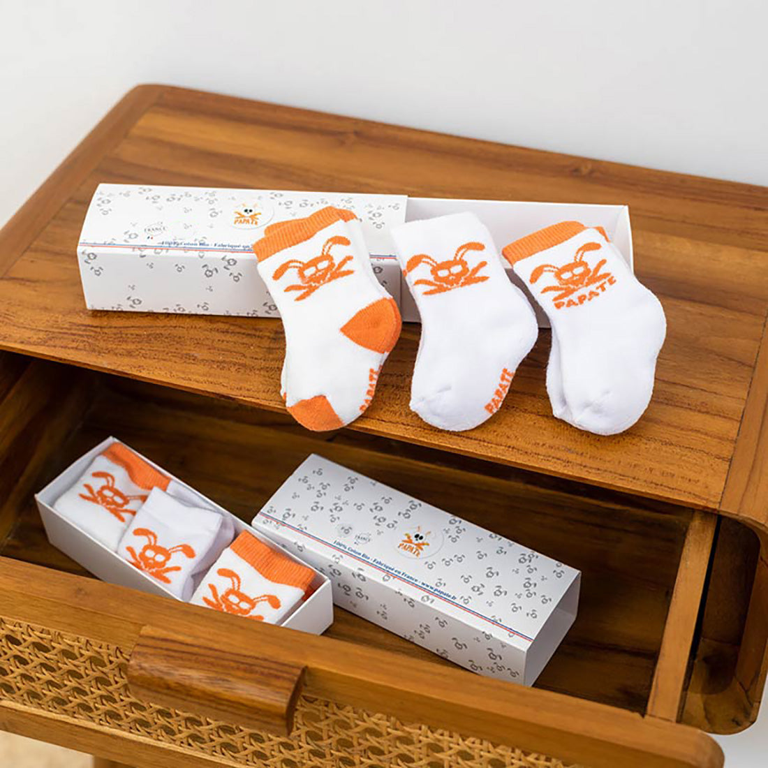 Calcetines para recién nacidos de algodón orgánico