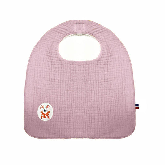 Babero de algodón orgánico - Rosa