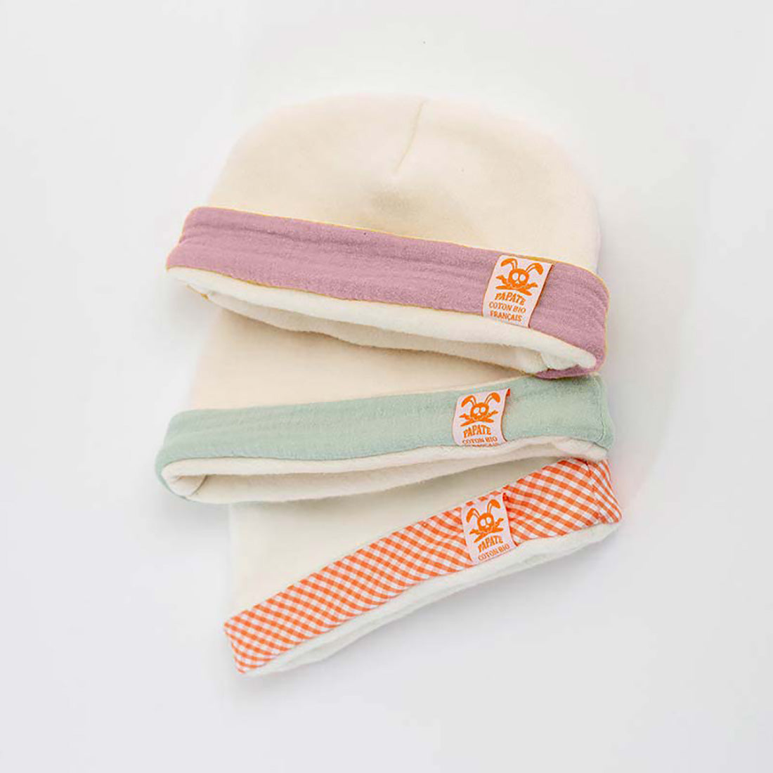Gorro para recién nacido de algodón orgánico - Rosa