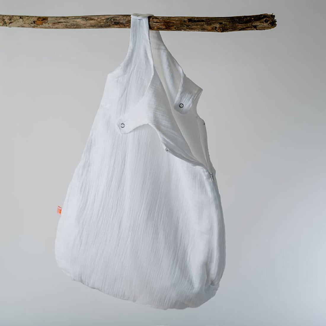 Saco de dormir de verano de algodón orgánico - Blanco