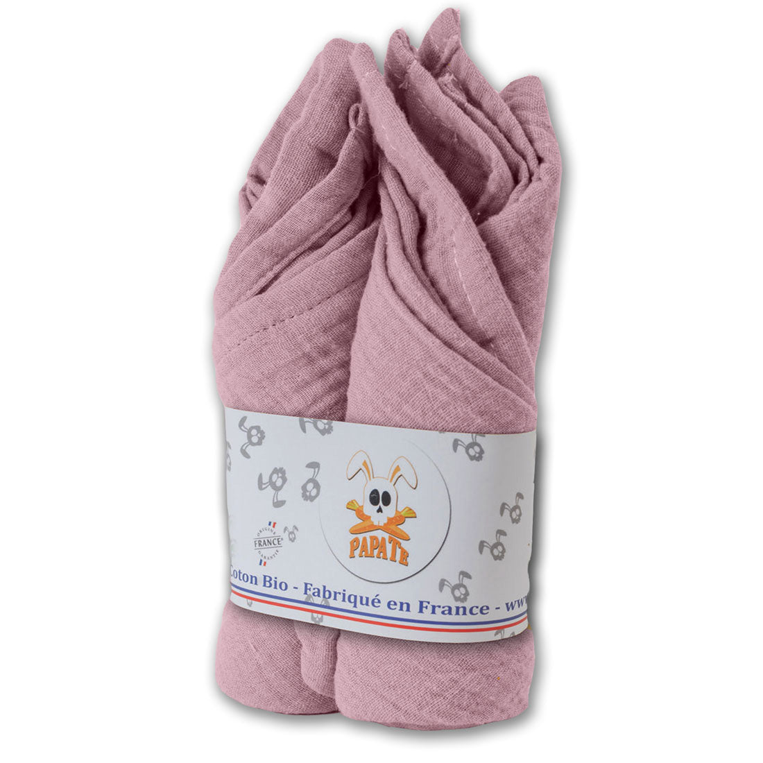 Mantas de algodón orgánico - Rosa