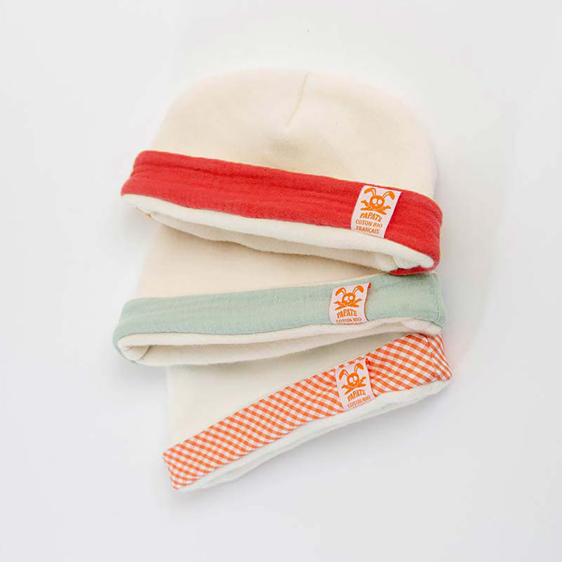 Gorro para recién nacido de algodón orgánico - Fresa