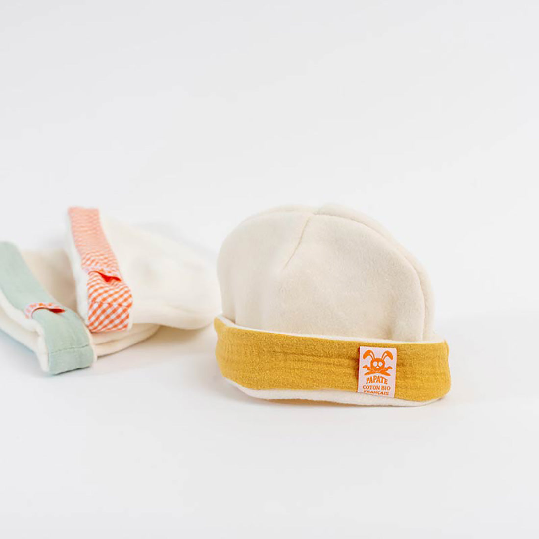 Gorro para recién nacido de algodón orgánico - Miel
