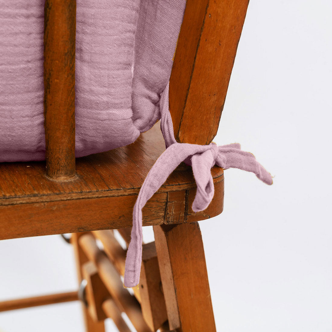Cojín para trona de algodón orgánico - Rosa
