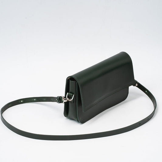 Leather Shoulder Bag - Curie (Red)