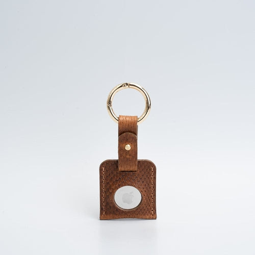Leather AirTag Keychain