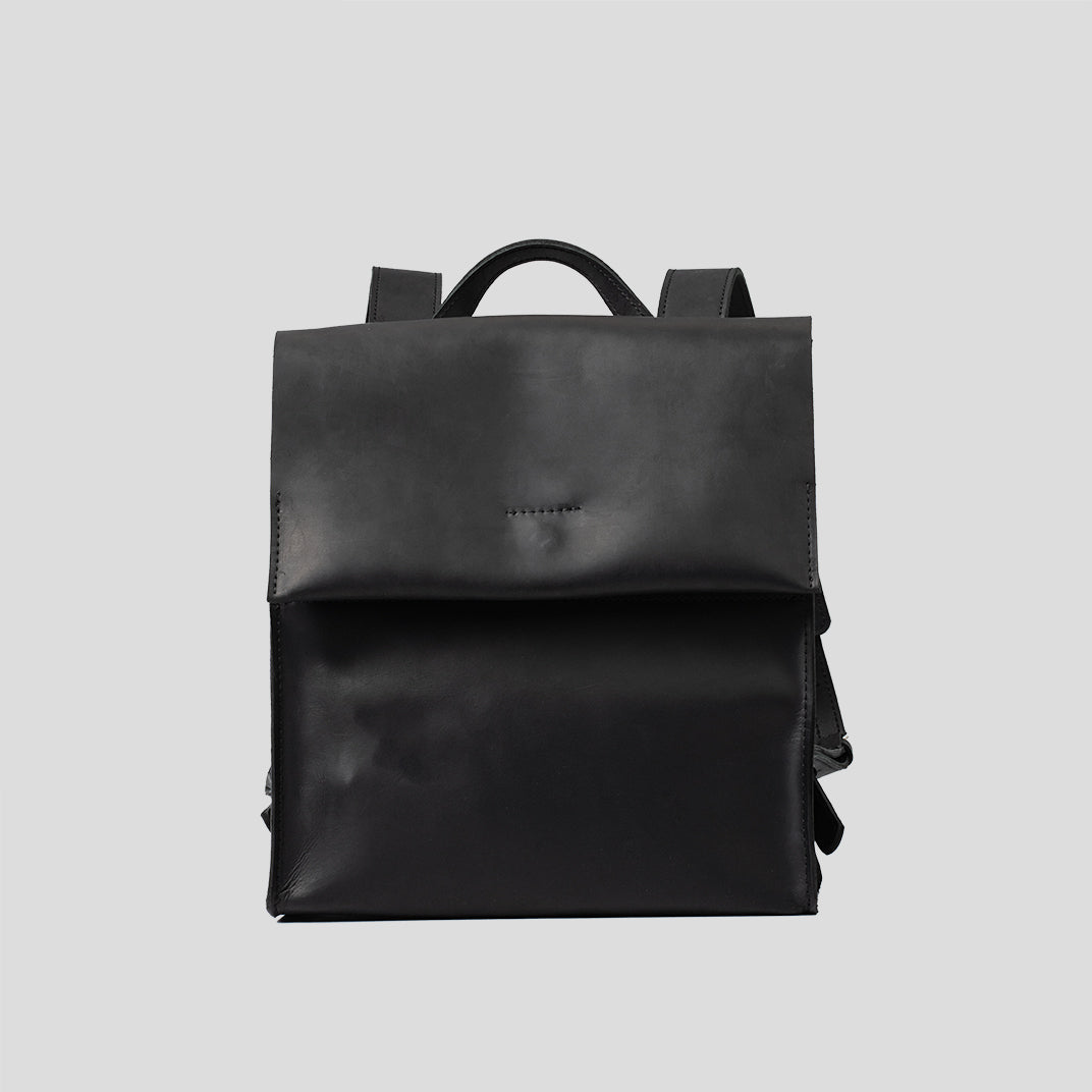 Mochila de cuero - Fi (Negro)