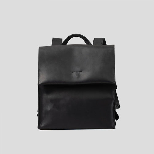 Mochila de cuero - Fi (Negro)